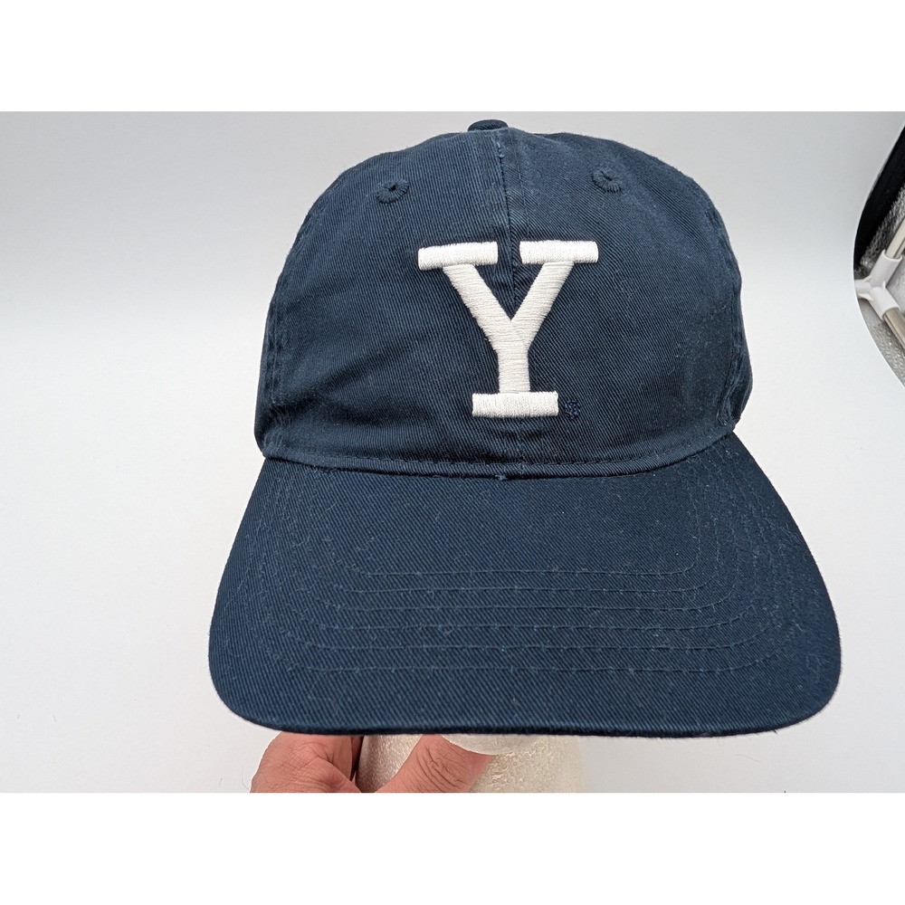 Campus Customs Yale University Navy Blue Embroidered Logo Hat Adjustable Cap